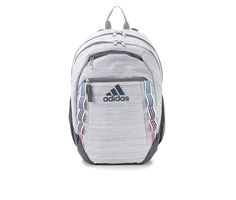 This product is part of the adidas® End Plastic Waste movement and made with recycled content, Top carry handle with shock-absorbing LOADSPRING™ shoulder straps, Large main compartment with internal 16 inch padded laptop sleeve and dual zipper closure, Large dual zippered main compartment with internal mesh pocket and organizer,2 small front pockets with zipper closures,2 mesh side pockets ideal for water bottles, Approx. 13 inches W x 19 1/2 inches H x 8 inches D, adidas® branding details | Adi Adidas Rectangular Backpack For Daily Use, Adidas Backpack For Students, Sporty Adidas Backpack For Travel, Adidas Functional Rectangular Backpack, Sporty Adidas Travel Backpack, Functional Adidas Rectangular Backpack, Adidas Sporty Backpack, Backpacks Adidas, Functional Rectangular Adidas Backpack