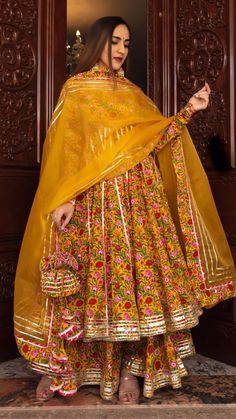 PRODUCT DESCRIPTION: Anarkali : Cotton Flared palazzo: Cotton  Dupatta: Organza No. Of Components : Set of 3 Length of anarkali: 48 inches Length of pants: 38 inches Length of dupatta: 2.50 meters Wash Care : Dry Clean  Customization : Only Size and Length Of Product US Size Conversion: XS = 0, S = 2-4, M = 6-8, L = 10-12, XL = 14, 2XL = 16, 3XL = 18, 4XL = 20, 5XL = 22, XSP = 0P, SP = 2P-4P, MP = 6P-8P, LP = 10P-12P, XLP = 14P, 2XLP = 16P, 3XLP = 18P, 4XLP = 20P, 5XLP = 22P Size Guide in inches Lace Anarkali, Floral Print Anarkali, Kurtis Design, Stylish Kurtis, Flared Palazzo, Botanical Floral Prints, Cotton Anarkali, Dress Book, Palazzo Set