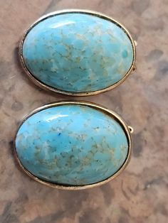 costume jewelry oval blue vintage clip earrings oval earrings vintage earrings clip jewelry vintage fashion Vintage Turquoise And Sterling Large Oval Stud Earrings, Formal Turquoise Oval Earrings, Blue Oval Clip-on Earrings, Vintage Clip Earrings, Oval Earrings, Oval Earring, Vintage Clip, Blue Vintage, Earrings Vintage