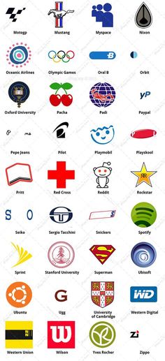 many different logos are shown in this graphic style, and it looks like they could be used