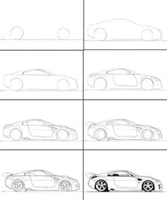 how to draw a sports car step by step drawing instructions for kids and beginners