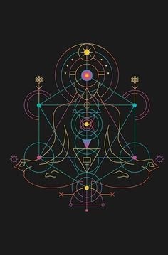 Sacred Geometry of Meditation Tantra Art, Sacred Science, Geometry Tattoo, Chakra Art