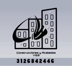 the logo for construction services and repairs in las angeles, california with an image of a building