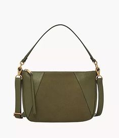 Skylar Crossbody - SHB3233318 - Fossil Versatile Crossbody Hobo Bag With Adjustable Handle, Zipper Closure Crossbody Hobo Bag For Work, Versatile Crossbody Hobo Bag With Zipper, Versatile Crossbody Hobo Bag With Zipper Closure, Old English, Interior Details, Zipper Pocket, Fossil, Primary Colors