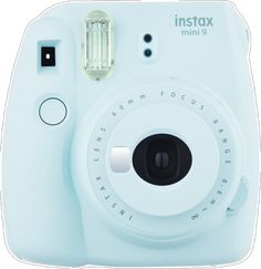 an instax mini 9 camera is shown in white