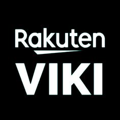 the logo for rakuten viki is shown in white on a black background