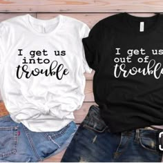 Comes In Black Or White Comment Which Color You Would Like! Funny Best Friend, Friend Shirts, Best Friend T Shirts, Bff Shirts, Best Friend Outfits, Bff Outfits, Best Friend Shirts, Friends Tshirt, Funny Outfits