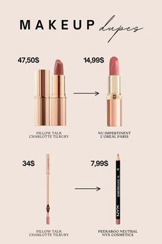 Makeup dupes, lipstick dupes, pillow talk dupes, charlotte tilbury dupes, nude lipstick, pillow talk charlotte tilbury, dupe for pillow talk lipstick, dupe for pillow talk lip pencil, makeup product dupes, drugstore dupes, drugstore makeup dupes, affordable makeup dupes, afforable dupes, splurge or save, splurge or save makeup, best nude lipstick Best Lip Liner Drugstore, Pillow Talk Charlotte Tilbury, Lipstick Pillow, Lipstick Pillow Talk, Lip Liner Drugstore, Loreal Lipstick, Pillow Talk Lipstick, Charlotte Tilbury Lipstick, Daily Beauty Tips