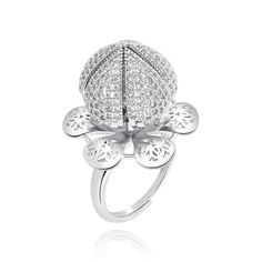 Adjustable iced out flower blossom statement ring in glossy metallic with AAA cubic zirconia center stone and pave side inlay. A stunning piece that really shines! Available in rose gold, silver, and gold colors. Details Item Type: Fashion Rings Metal Type: Copper+Gold Plated Size: 42mm*21mm Main Stone: AAA Cubic Zirconia Accessory Stone: AAA Cubic Zirconia Elegant Flower Shaped Promise Ring, Elegant Cubic Zirconia Flower Ring, Elegant Cubic Zirconia Flower Ring For Formal Events, Elegant Cubic Zirconia Flower Ring For Wedding, Luxury Flower Jewelry For Wedding, Luxury Flower-shaped Jewelry For Wedding, Luxury Cubic Zirconia Flower Ring For Wedding, Elegant Cubic Zirconia Flower Diamond Ring, Elegant White Gold Flower Ring With Cubic Zirconia