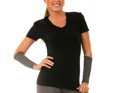 Look your best during workouts with the flattering I.F. Pro Short Sleeve V-Neck Top. The compression fabric on this workout top is great for athletic performance as well as for shaping your figure. Whether you work out at the gym, at a yoga studio or outdoors, this short-sleeve athletic top helps to keep your cool and comfortable during any physical activity. The V-neck style is tasteful and feminine, and you can pick from black, grey or fuchsia pink depending on your favorite fashions. Find a r Activewear Print, Fashion Bottoms, You Can Do Anything, Compression Fabric, Activewear Fashion, Compression Shirt, Athletic Top, Compression Shorts, Active Wear Shorts