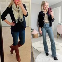 I updated this holiday I shared on my blog in December 2014! Cardigan and jeans outfit. Cardigan And Jeans Outfit, Cardigan And Jeans, Outfit Cardigan, Fashion Capsule Wardrobe, Winter Capsule, Winter Capsule Wardrobe, Fall Capsule Wardrobe, Fashion Capsule