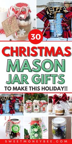 christmas mason jar gifts to make this holiday