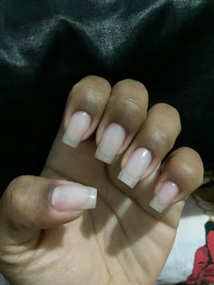 Long Natural Looking Acrylic Nails, Acrylic Nails Without Polish, Clear Gel Manicure Natural, Natural Realistic Acrylic Nails, Clear Natural Nails Short, Clear Gel Overlay On Natural Nails, Natural Looking Acrylic Nails Square, Bare Nails Aesthetic, Nurse Nails Acrylic Short