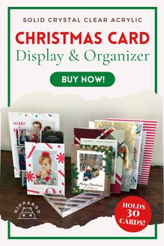 christmas card display and organizer buy now