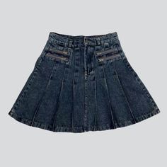 Take a step back into the future with our retro pleated mini denim skirt from 2023 Spring-Summer Collection! The y2k inspired mid-waist skirt features a unique sanded finish. intricately printed prints. and a established zipper & button closure perfect for making a classic statement.Why You'll Fall In Love Y2K Inspired: Perfect for the fashionista with a penchant for nostalgia. this mini denim skirt is a beautiful blend of the Y2K vibe and today's fashion. Vintage Pleats: Its folded form guarant Mini Pleated Skirt For Streetwear, Y2k Mini Skirt For Streetwear, Grunge Mini Denim Skirt For Streetwear, Y2k Style Mini Denim Skirt For Streetwear, Y2k Denim Mini Skirt For Streetwear, Grunge Style Mini Pleated Skirt, Y2k Style Mini Skort For Streetwear, Y2k Streetwear Mini Denim Skirt, Y2k Style Short Denim Skirt