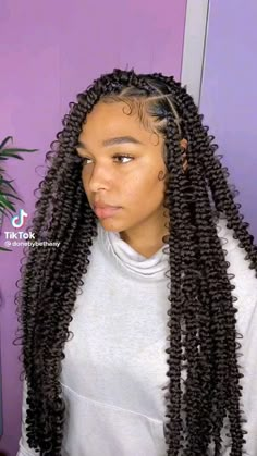 Two Braids With Color, Butterfly Passion Braids, Baddie Hairstyles Braids, Hairstyle Black Women, Passion Braids, Braids With Color, Unique Braided Hairstyles, Braided Hairstyles For Black Women Cornrows