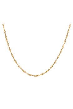 Cove's Delicate Wave Chain Necklace is the perfect piece for effortlessly chic style. Crafted with a water-resistant and tarnish-resistant delicate wave chain, the necklace is ideal for layering and will stay looking beautiful. MATERIAL: 18k PVD Gold plated, Stainless steel LENGTHS: 18" Adjustable Water resistant, tarnish resistant, hypoallergenic, & nickel/lead free. Jewelry Care, Chic Style, Layering, 18k Gold, Chain Necklace, Gold Plate, Water Resistant, Gift Card, Plating