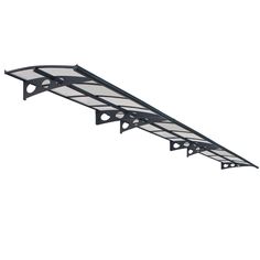 an image of a black metal shelf on white background