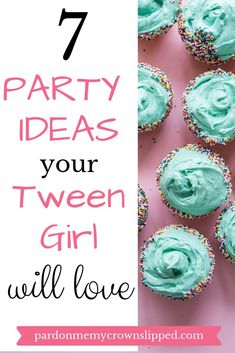 Planning a birthday party for your tween girl? How about one of these themes to make her special day fun. Try out one of these 7 super cool party ideas for girls. #birthdaypartyideas #themesforgirls #tweenparties #spaparty #pizzaparty #donutparty #cupcakewars #glampingparty #artparty #movieparty Birthday Party 11 Girl, Crazy 8 Birthday Party, Cool Birthday Party Themes, 13th Birthday Party Ideas For Girls 13, Cool Party Ideas, 12th Birthday Party Ideas, Teen Sleepover, Girls Birthday Party Themes