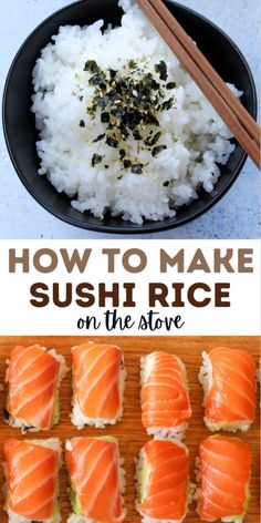 how to make sushi rice on the stove