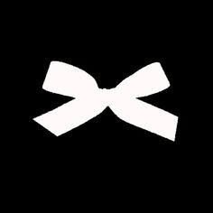 a white bow on a black background