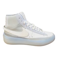 Nike Blazer Phantom Mid Light Silver Sail Summit White Dx5800-001 Men's Size 8 New Without Box Nike Lace-up Skate Shoes With Translucent Outsole, White High-top Platform Sneakers For Sports, Nike Synthetic Skate Shoes, Nike Casual High-top Sneakers With Translucent Outsole, Casual Nike High-top Sneakers With Translucent Outsole, Nike Custom Mid-top Sneakers With Translucent Outsole, Nike High-top Skate Shoes For Light Sports, Nike High-top Skate Shoes With Abzorb Midsole, Nike High-top Platform Sneakers With Vulcanized Sole