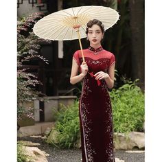 Red Fitted Cheongsam For Traditional Ceremonies, Fitted Cheongsam For Festivals, Elegant Fitted Cheongsam For Festivals, Red Fitted Ao Dai For Festivals, Elegant Red Ao Dai For Festivals, Black Cheongsam, Qipao Pattern, Qipao Wedding, Red Qipao