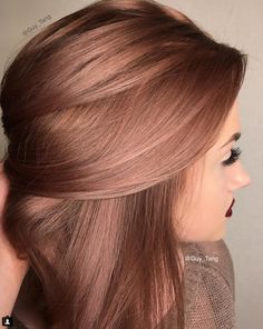 Gold Hair Colors, Hair Color Rose Gold, Caramel Hair, Rose Gold Hair, Auburn Hair, Hair Color And Cut, Summer Hair Color, Hair Inspiration Color, Rainbow Hair