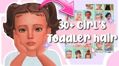 Sims Toddler Hair, Hair Must Haves, Toddler Hair Sims 4, Sims 4 Piercings, 4 Family, Sims 4 Traits