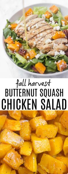 butternut squash and chicken salad with ranch dressing is the perfect side dish for any meal