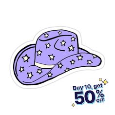 Decorate laptops, Hydro Flasks, cars and more with removable kiss-cut, vinyl decal stickers. Glossy, matte, and transparent options in various sizes. Super durable and water-resistant. Purple star cowboy hat Custom Cowboy Hats Cartoon, Purple Cowboy Hat, Star Cowboy Hat, Cowboy Hat Sticker, Cowboy Hat Design, Purple Boots, Purple Star, Chapeau Cowboy, Olivia Rodrigo