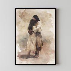 Healing Embrace, Jesus Hugging Girl, Jesus and Woman Art, Christian Painting, Modern Christian Art, Bible Verse Wall Art, Jesus Painting Jesus Hugging Girl, Jesus Hugging, Christian Painting, Modern Christian Art, Jesus Wall Art, Jesus Painting, Verse Wall Art, Art Christian, Art Bible