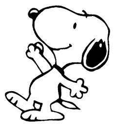 a black and white drawing of a cartoon dog