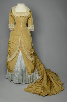 19th Century Dresses, Victorian Era Dresses, University Of New Hampshire, Deep Yellow, Historic Clothing, Fashion Forms