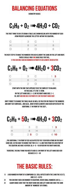 Balancing Equations Chemistry, Chemistry Hacks, Science Tips, College Chemistry, Hesi A2, Study Preparation, Gcse Chemistry