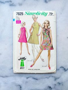 the sewing pattern for this dress is very easy to sew