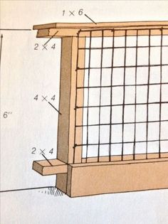 the diagram shows how to make a bird feeder out of plywood and wire mesh