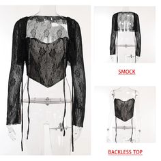 the perfect Lace crop top Long Sleeve Lace Crop Top For Party, Cropped Lace Top For Fall, Edgy Crop Top For Night Out, Black Lace Crop Top For Party, Fitted Cropped Lace Top Blouse, Fitted Lace Top Cropped Blouse, Fitted Cropped Blouse With Lace Top, Stretch Lace Crop Top For Night Out, Chic Black Fitted Crop Top