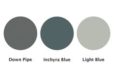 four different shades of gray, blue, and brown in the same color palettes