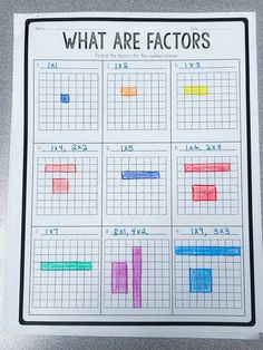 Factors and Multiples Worksheets