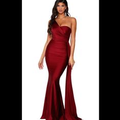 Moda Glam Boutique Deep Red Gown.Nwt..Bought An Extra Dress, Bigger Size.Dress I’m Selling Is Not The Same One I’m Seen In In Picture. Deep Red Gown, Extra Dress, Red Gowns, Boutique Dresses, Deep Red, Prom Dresses, Size 12, Prom, Boutique