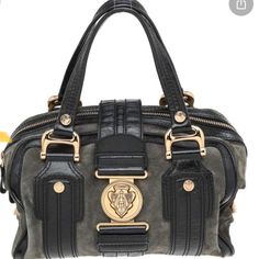 Length 31.5 Cm Width 18 Cm Height 21.5 Cm Handle Drop 11.5 Cm Hardware Gold Tone Exterior Material Patent Leather, Suede Interior Material Fabric Origin Italy Black Gucci Shoulder Bag With Metal Hardware, Luxury Gucci Bags With Metal Hardware, Driver License, Bags Gucci, Folding Umbrella, White Mark, Boston Bag, Gucci Bags, Black Bag