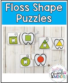 the floss shape puzzles are great for kids to practice their shapes