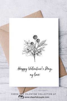 Card Image of Happy Valentine's Day, my love - Printable Valentine Cards Free Valentine Cards, Happy Valentine's Day, Happy Valentine's, Printable Cards