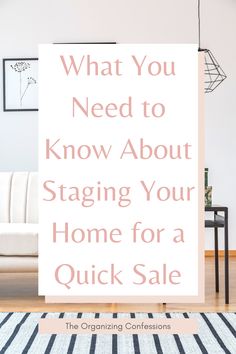 What You Need to Know About Staging Your Home for a Quick Sale Staging A Home For Sale, How To Stage Your House To Sell, House Staging Ideas, Tips For Selling Your House, House For Sell, Moving Ideas, Getting Ready To Move, Home On A Budget, House Tips