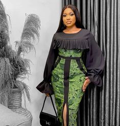 Black Ankara Dress, Skirt And Blouse Ankara, Asoebi Dress, Latest Ankara Skirt And Blouse Styles, Latest Ankara Skirt And Blouse, April Dress, Latest Ankara Gown Styles, Ankara Skirt And Blouse Styles, Asoebi Style