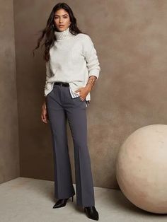 Business Casual For Women In Winter: 60  Cozy Classy Winter Work Outfit Ideas (ULTIMATE!) Bootcut Pants Outfit, Casual Friday Work Outfits, Business Casual For Women, Winter Work Outfit, Slacks Outfit, Stylish Business Outfits, Pants Outfit Work, Business Casual Winter, Work Outfit Ideas