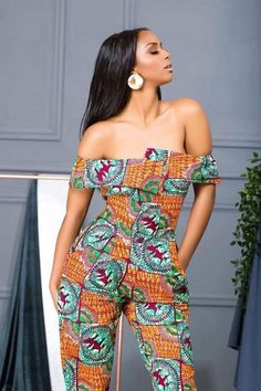 Ankara Jumpsuit for Women Jumpsuit Styles, Ghanaian Fashion, Jumpsuit For Women