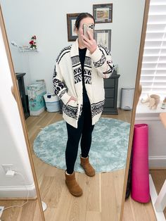 ivory cardigan sweater | loungewear | Petite Fashion Blogger Lady in Violet Ivory Cardigan