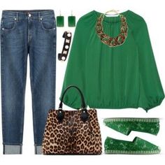 Easy Everyday Outfits, Green Outfits For Women, Outfits For Women Over 50, Casual Trendy Outfits, Green Shirts, Look Plus Size, Shirt Business